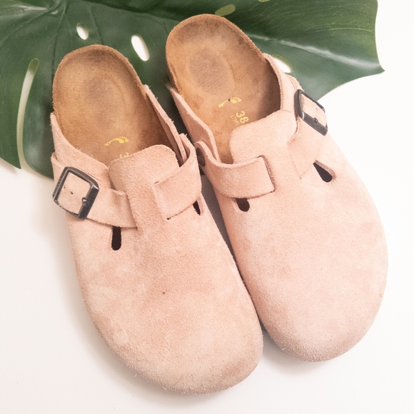 pink birkenstock clogs